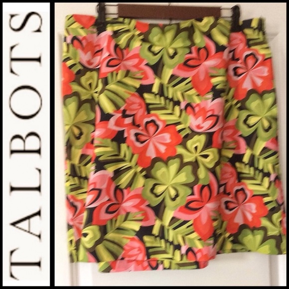 Talbots Floral Print Skirt - Picture 3 of 6